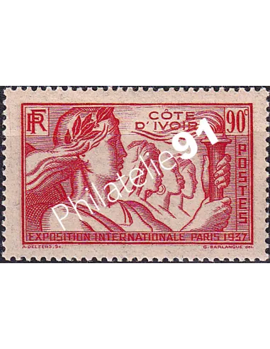 Cote d'Ivoire, n° 137, Timbres colonies françaises