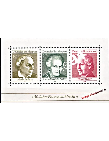 ALLEMAGNE - RFA - BF n°  4 - Droit de vote des femmes