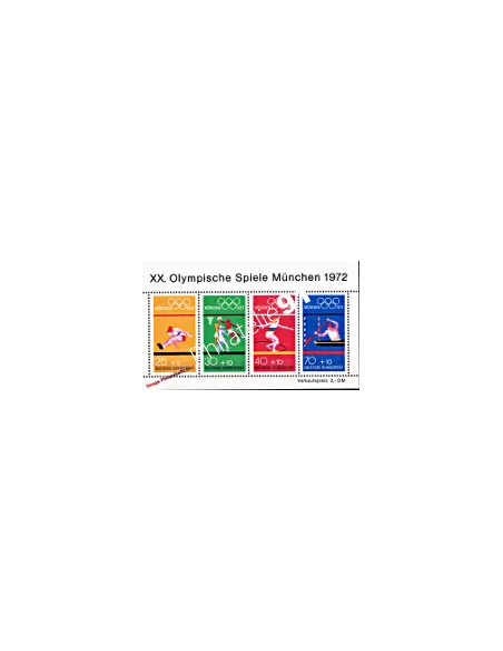 Bloc- feuillet n°  7 d'ALLEMAGNE - RFA - Jeux Olympiques de Munich