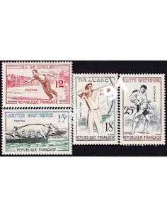 Timbres de France n° 1161 à 1164 - Jeux traditionnels