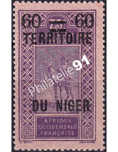 NIGER, n° 21 charnière, Timbres des Colonies françaises