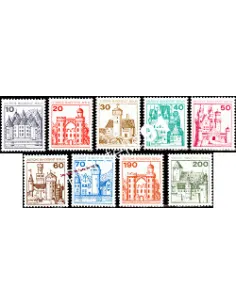Timbres neufs de BERLIN - n°  496 à 502 - Thématique : Monuments