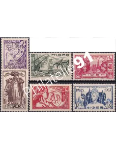 timbres du NIGER n° 57 à 62 charnière, Timbres des Colonies françaises