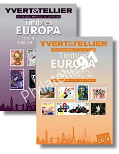 Catalogue EUROPA 2022 et mise à jour 2024, catalogue philtélique