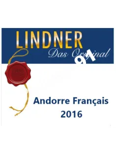 Andorre Poste française 2016, LINDNER, matériel philatélique