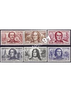 Timbres de France n° 1207 à 1212- célébrités