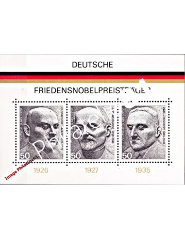 ALLEMAGNE - RFA - BF n° 10 - Prix Nobel de la paix