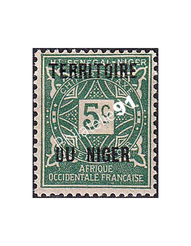 NIGER, Timbre-taxe n° 1 charnière, Timbres des Colonies françaises