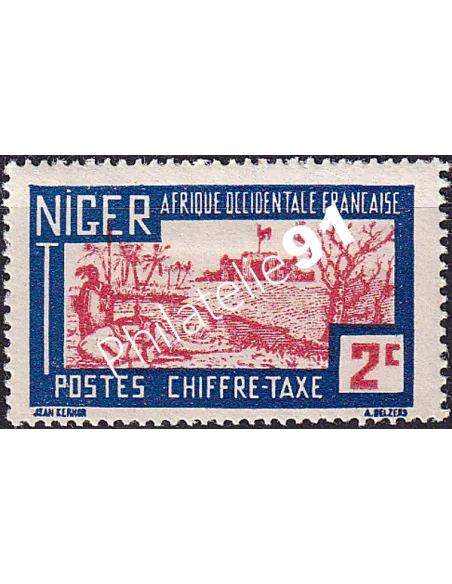 NIGER, Timbre-taxe n° 9, Timbres des Colonies françaises