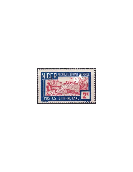 NIGER, Timbre-taxe n° 9 charnière, Timbres des Colonies françaises