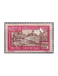 NIGER, Timbre-taxe n° 14, Timbres des Colonies françaises