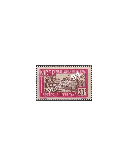 NIGER, Timbre-taxe n° 14, Timbres des Colonies françaises