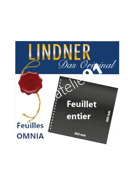 LINDNER - Feuilles classement OMNIA, Matériel philatélique