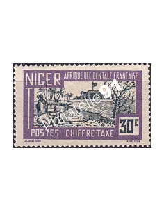 NIGER, Timbre-taxe n° 16, Timbres des Colonies françaises