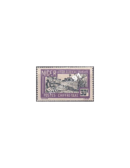 NIGER, Timbre-taxe n° 16, Timbres des Colonies françaises