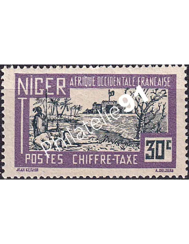 NIGER, Timbre-taxe n° 16, Timbres des Colonies françaises