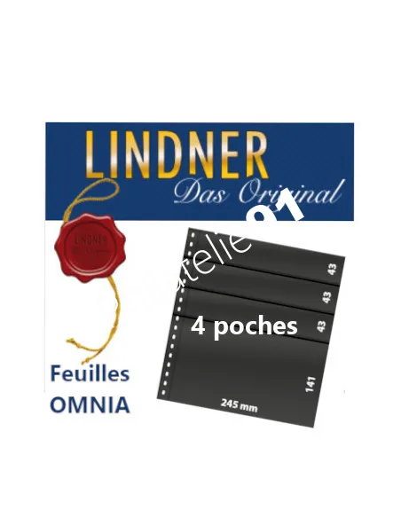 LINDNER - Feuilles classement OMNIA, Matériel philatélique