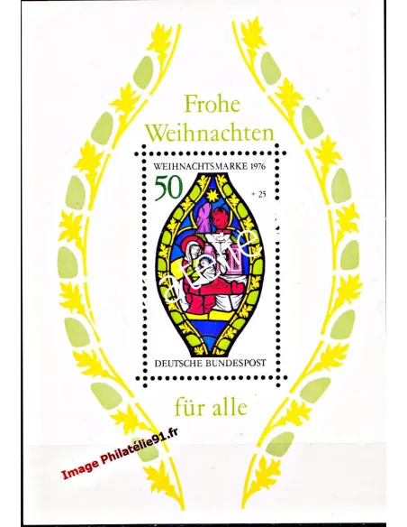 ALLEMAGNE - RFA - BF n° 12 - Noël - Vitrail