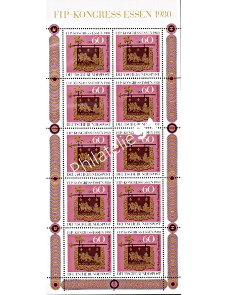 ALLEMAGNE - RFA - Feuille n°  911 - Enseigne - Relais de poste