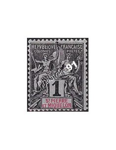 St-Pierre et Miquelon, n° 59 charnière, Timbres Colonies