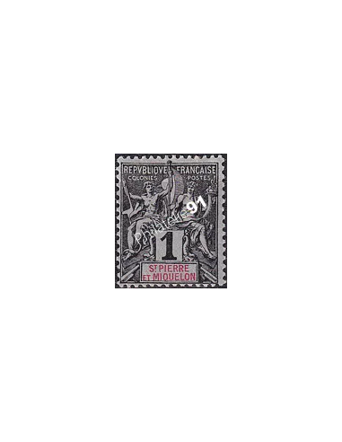 St-Pierre et Miquelon, n° 59 charnière, Timbres Colonies