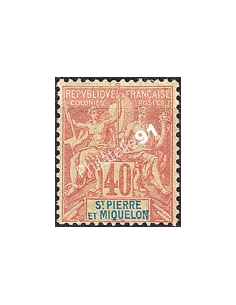 St-Pierre et Miquelon, n° 68 charnière, Timbres Colonies