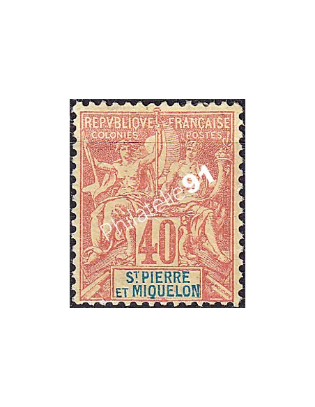 St-Pierre et Miquelon, n° 68 charnière, Timbres Colonies