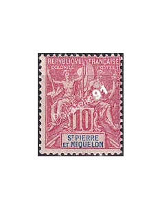 St-Pierre et Miquelon, n° 73 charnière, Timbres Colonies