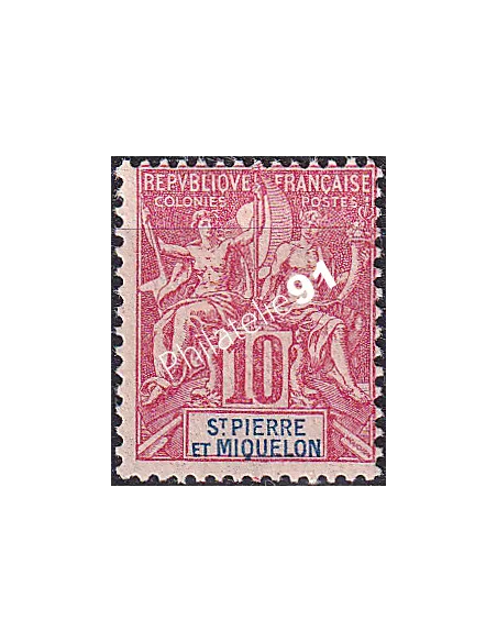St-Pierre et Miquelon, n° 73 charnière, Timbres Colonies