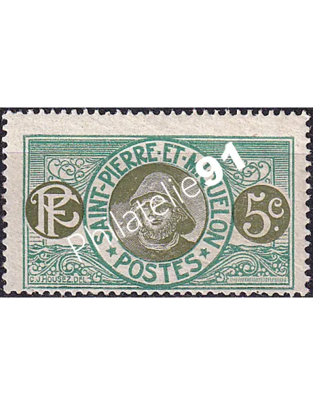 St-Pierre et Miquelon, n° 81 charnière, Timbres Colonies