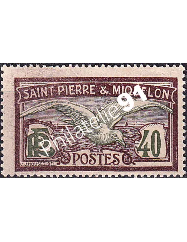 St-Pierre et Miquelon, n° 87 charnière, Timbres Colonies