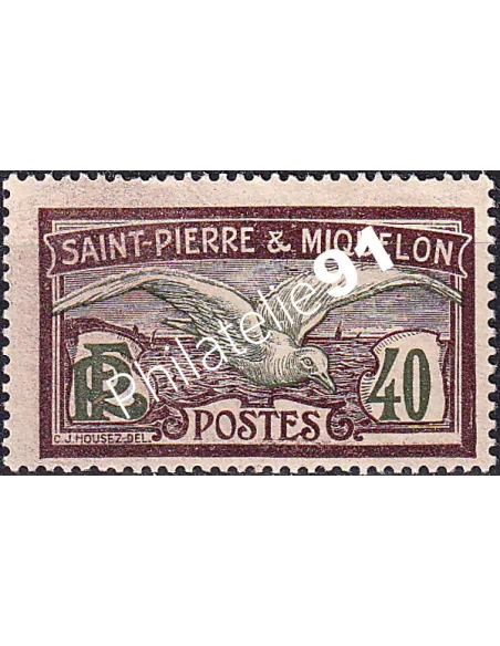 St-Pierre et Miquelon, n° 87 charnière, Timbres Colonies