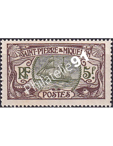 St-Pierre et Miquelon, n° 93 charnière, Timbres Colonies