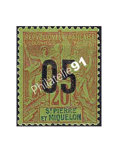 St-Pierre et Miquelon, n° 97 charnière, Timbres Colonies