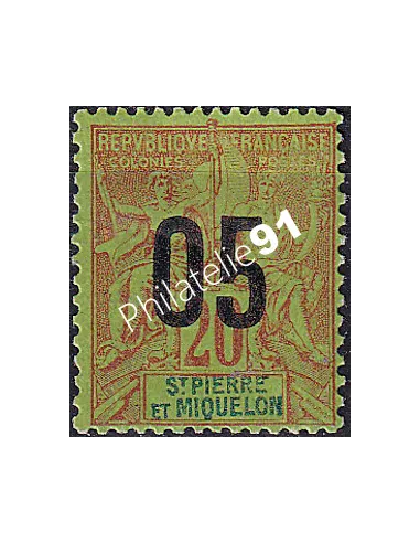 St-Pierre et Miquelon, n° 97 charnière, Timbres Colonies