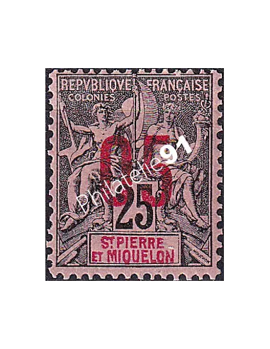 St-Pierre et Miquelon, n° 98 charnière, Timbres Colonies