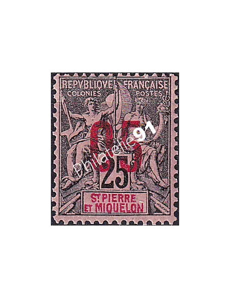 St-Pierre et Miquelon, n° 98 charnière, Timbres Colonies