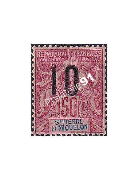 St-Pierre et Miquelon, n° 102 charnière, Timbres Colonies