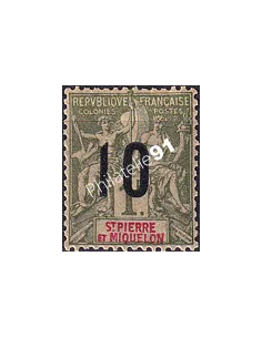 St-Pierre et Miquelon, n° 104 charnière, Timbres Colonies