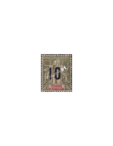 St-Pierre et Miquelon, n° 104 charnière, Timbres Colonies