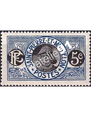 St-Pierre et Miquelon, n° 107 charnière, Timbres Colonies