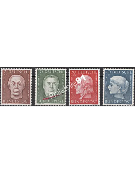 Timbre: ALLEMAGNE - RFA - n°    76 à 79 - BIENFAITEURS