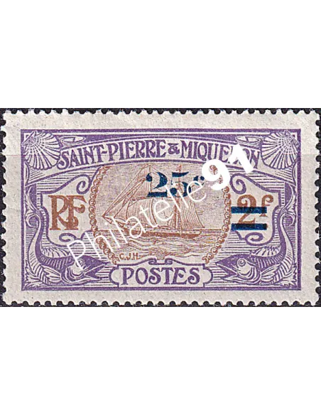 St-Pierre et Miquelon, n° 119 charnière, Timbres Colonies