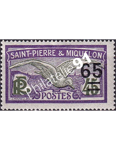 St-Pierre et Miquelon, n° 121 charnière, Timbres Colonies
