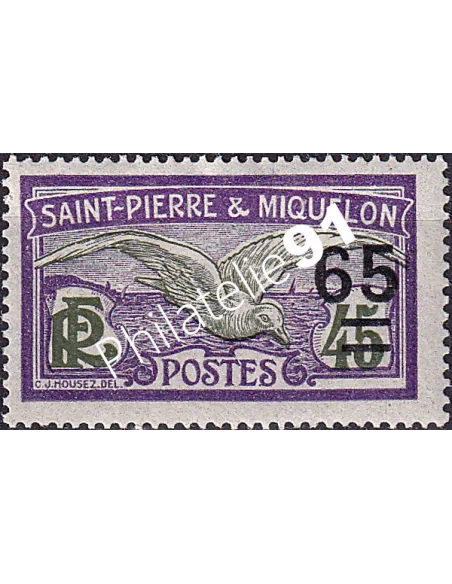 St-Pierre et Miquelon, n° 121 charnière, Timbres Colonies