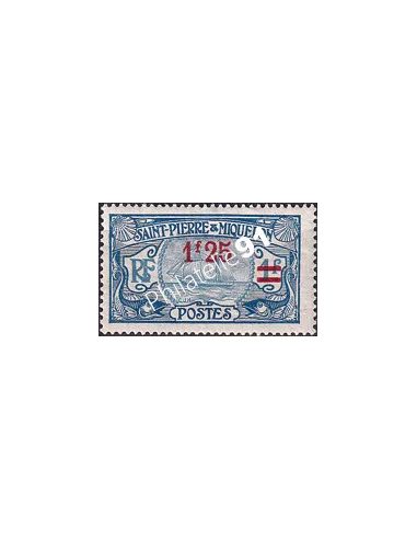 St-Pierre et Miquelon, n° 124 charnière, Timbres Colonies