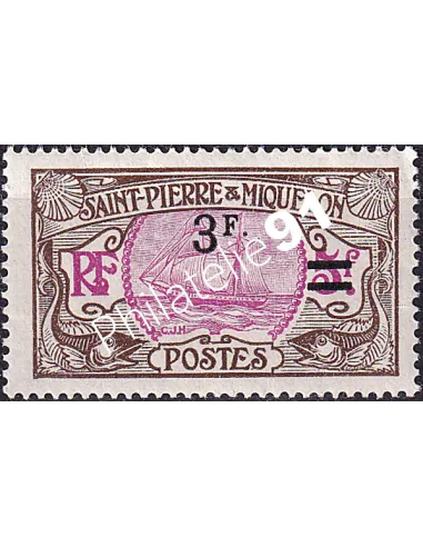 St-Pierre et Miquelon, n° 126 charnière, Timbres Colonies
