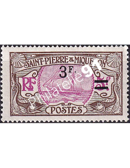 St-Pierre et Miquelon, n° 126 charnière, Timbres Colonies