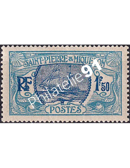 St-Pierre et Miquelon, n° 130 charnière, Timbres Colonies