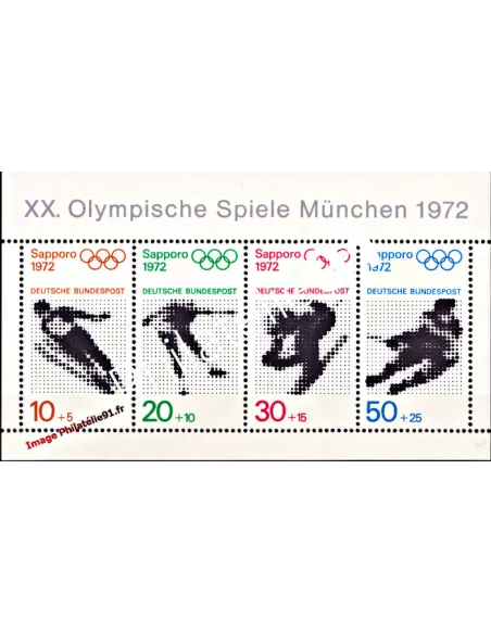 ALLEMAGNE - RFA - BF n°  5 - Jeux olypiques d'hiver - Sapporo